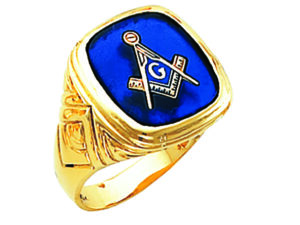 Masonic Blue Lodge Ring Gold New