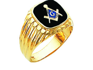 Masonic Blue Lodge Ring Gold New