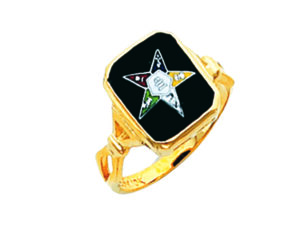 Eastern Star Ring Gold New For Sale