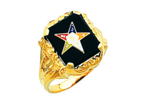 Eastern Star Ring Gold New For Sale