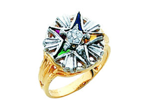 Eastern Star Ring Gold New For Sale