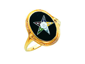 Eastern Star Ring Gold New For Sale