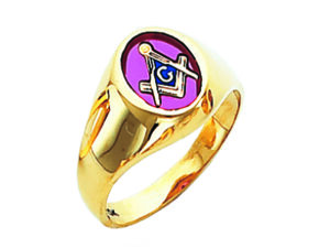 Masonic Blue Lodge Ring Gold New
