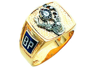 BPOE Elks Ring Gold New For Sale