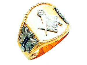 Masonic Blue Lodge Ring Gold New