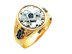 Masonic Blue Lodge Ring Gold New