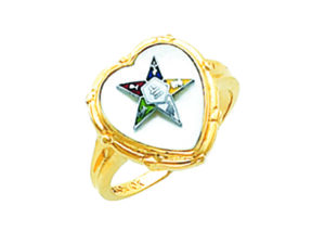 Eastern Star Ring Gold New For Sale