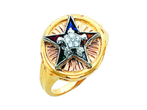 Eastern Star Ring Gold New For Sale