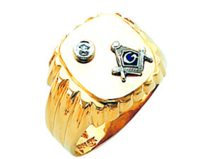 Masonic Blue Lodge Ring Gold New