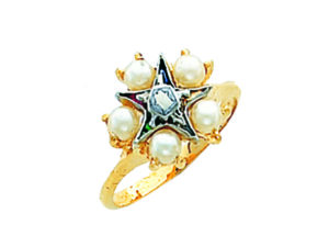 Eastern Star Ring Gold New For Sale