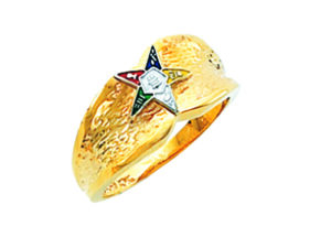 Eastern Star Ring Gold New For Sale