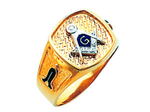 Masonic Blue Lodge Ring Gold New
