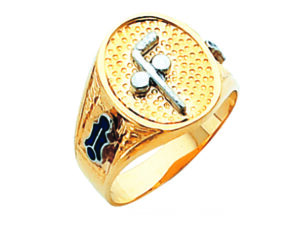Masonic Blue Lodge Ring Gold New