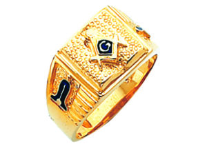 Masonic Blue Lodge Ring Gold New
