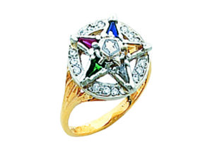 Eastern Star Ring Gold New For Sale