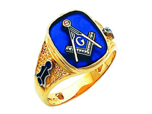 Masonic Blue Lodge Ring Gold New