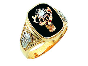 BPOE Elks Ring Gold New For Sale