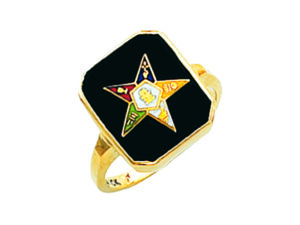 Eastern Star Ring Gold New For Sale