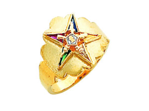 Eastern Star Ring Gold New For Sale