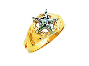 Eastern Star Ring Gold New For Sale