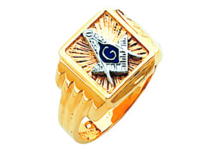 Masonic Blue Lodge Ring Gold New