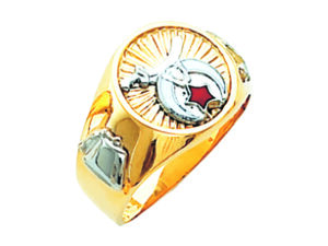 Shrine Shriner Ring Gold New For Sale