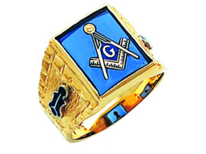Masonic Blue Lodge Ring Gold New