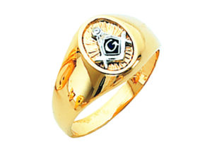 Masonic Blue Lodge Ring Gold New