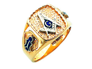 Masonic Blue Lodge Ring Gold New