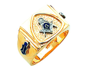 Masonic Blue Lodge Ring Gold New