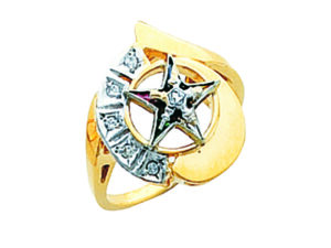 Eastern Star Ring Gold New For Sale