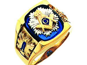 Masonic Blue Lodge Ring Gold New