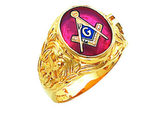 Masonic Blue Lodge Ring Gold New