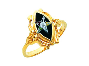 Eastern Star Ring Gold New For Sale