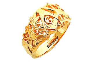 Masonic Blue Lodge Ring Gold New
