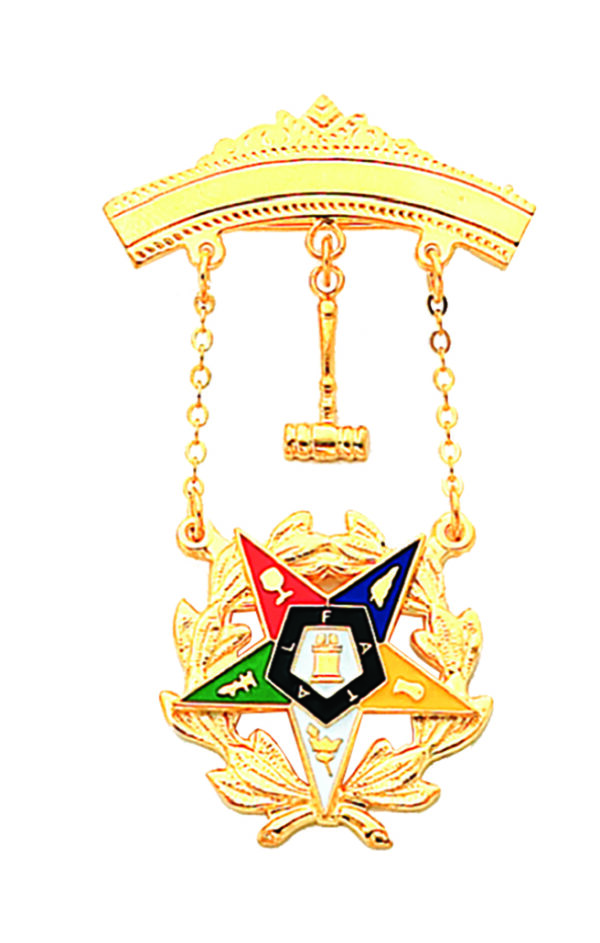 Order of the Eastern Star Past Matron Jewel New Gold