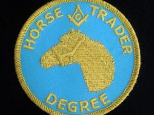Horse Trader Degree Embroidered Patch New