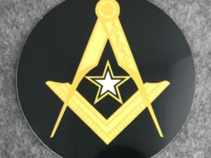 Masonic US Army Auto Emblem New