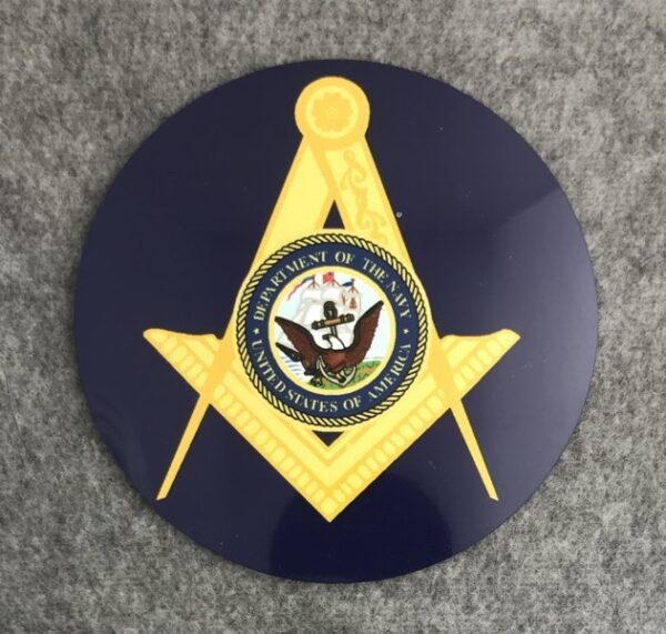Masonic US Navy Auto Emblem New