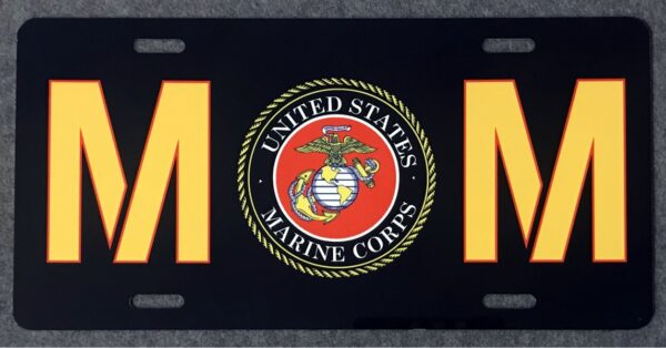 US Marine Corps Mom Auto Plate New
