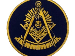 Masonic Past Master Black Embroidered Patch New