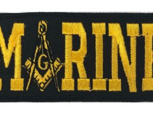 Masonic US Marine Embroidered Patch New