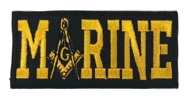 Masonic US Marine Embroidered Patch New