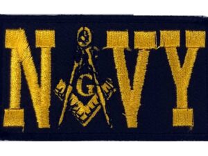 Masonic US Navy Embroidered Patch New