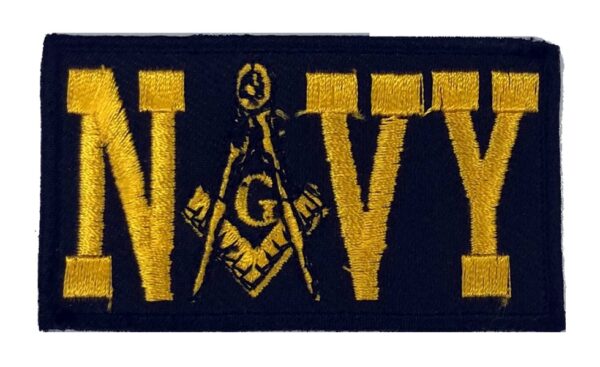 Masonic US Navy Embroidered Patch New