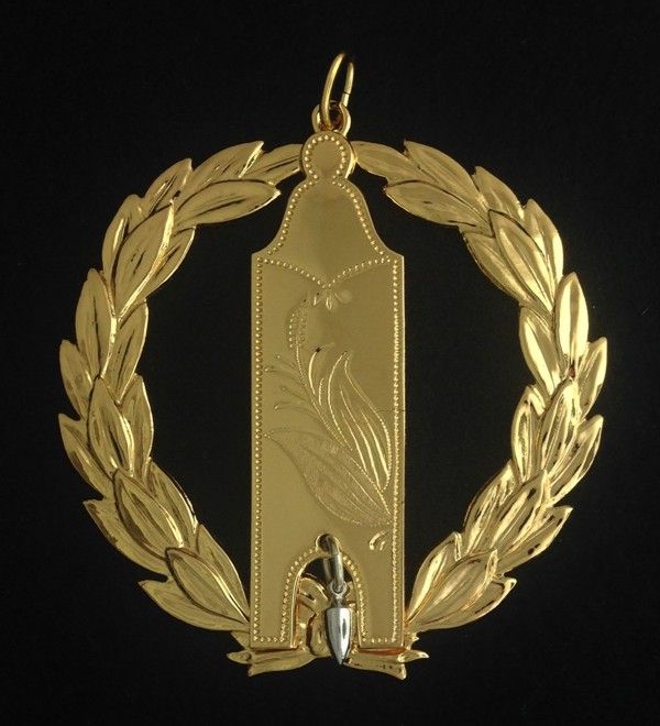 Masonic Collar Jewel Grand JUNIOR WARDEN Gold Freemason Mason Top Quality 