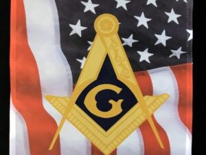 Masonic Emblem US Flag Garden Flag New