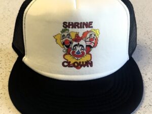 Shrine Shriner Clown Cap Hat Black New