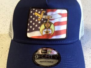 Shrine Shriner US Flag Cap Hat Blue New
