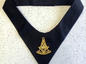 Masonic Past Master Cravat Tie Black New
